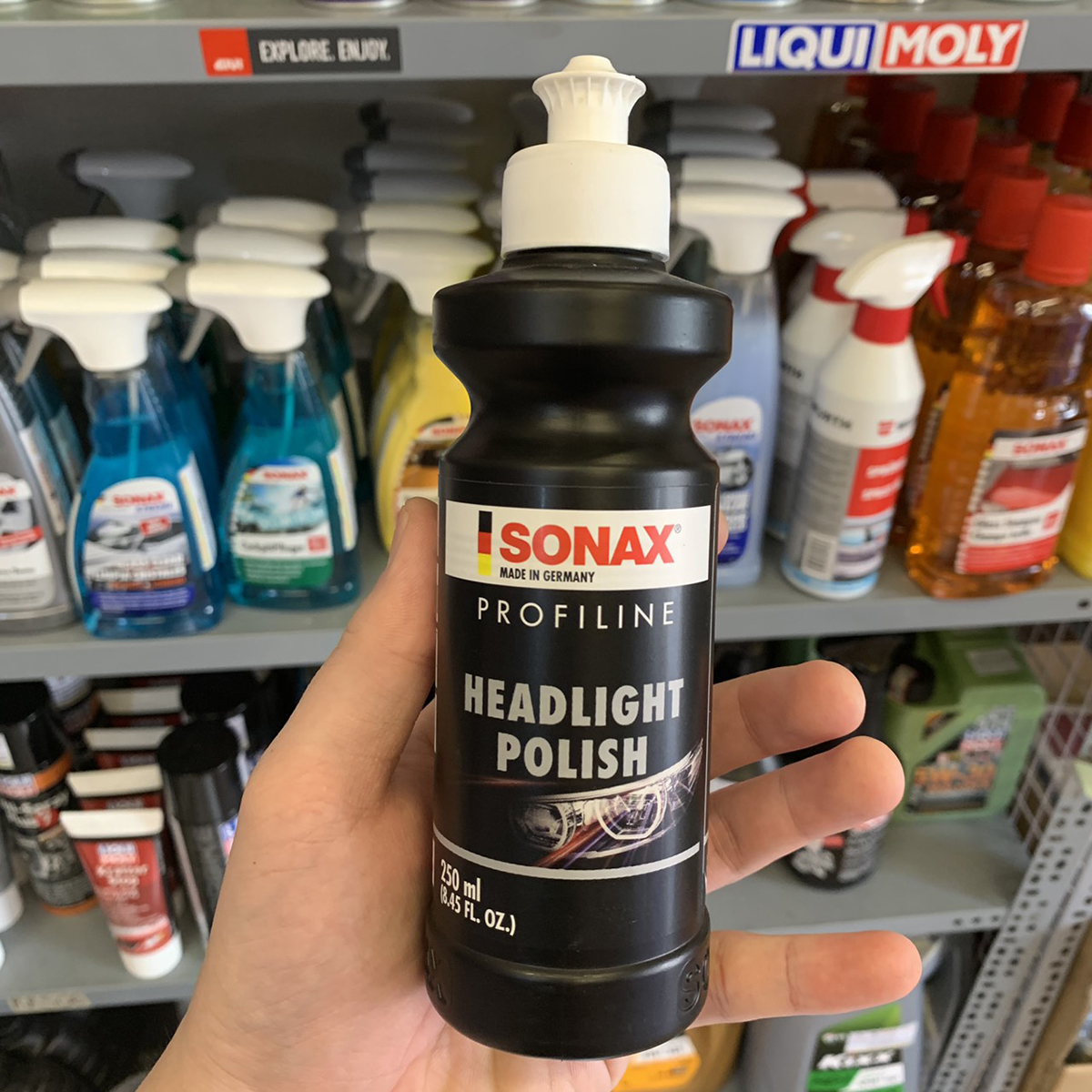 Kem Xoá Xước Đánh Bóng Đèn SONAX Headlight Polish 250ml 276141