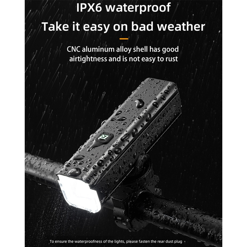 Đèn pha xe đạp rockbros RHL-1000 1000 lumen pin 4500mah