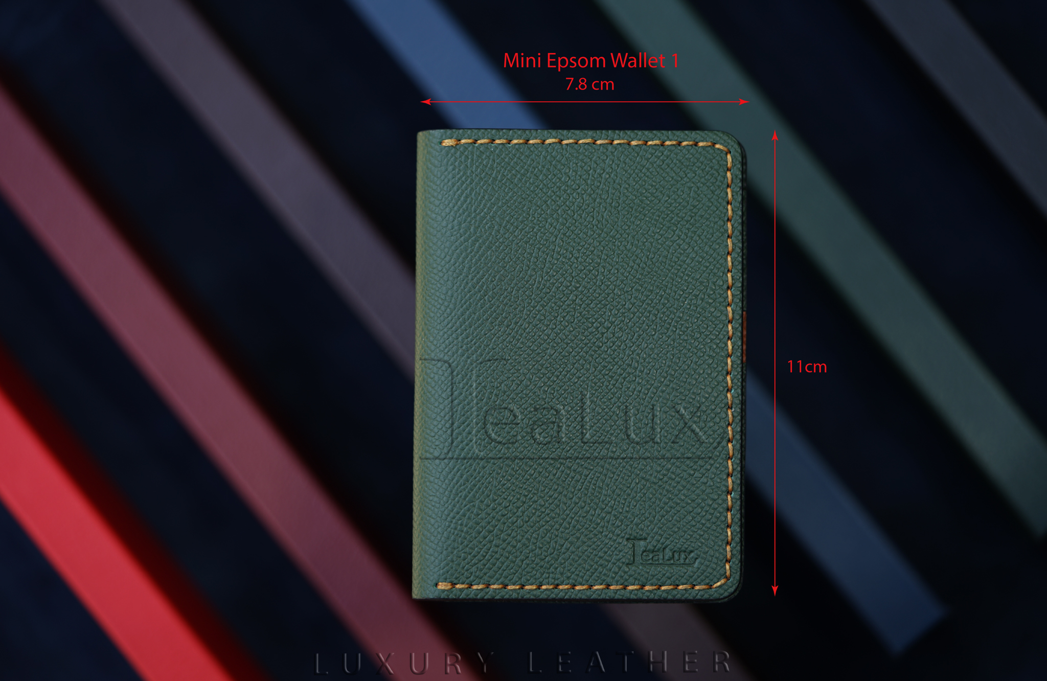 Ví Đựng Thẻ Nam Nữ Da Epsom Handmade Lealux Mini Epsom Wallet 1