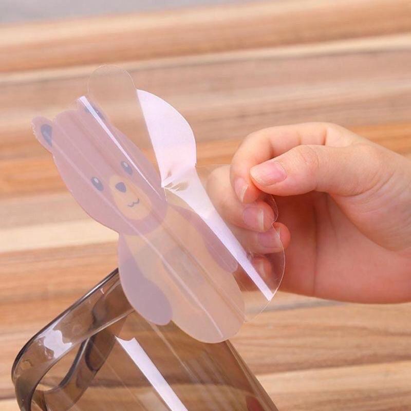 Cốc gấu dán tường để bàn trải đánh răng ,có lỗ thoáng siêu tiện lợi