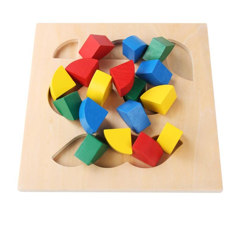 Ghép hình hình dạng không đồng dạng Montessori