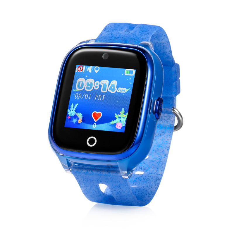 Đồng hồ định vị trẻ em chống nước Wonlex KT01 (GPS, WIFI, LBS) có rung, camera (Xanh) - Hàng chính hãng