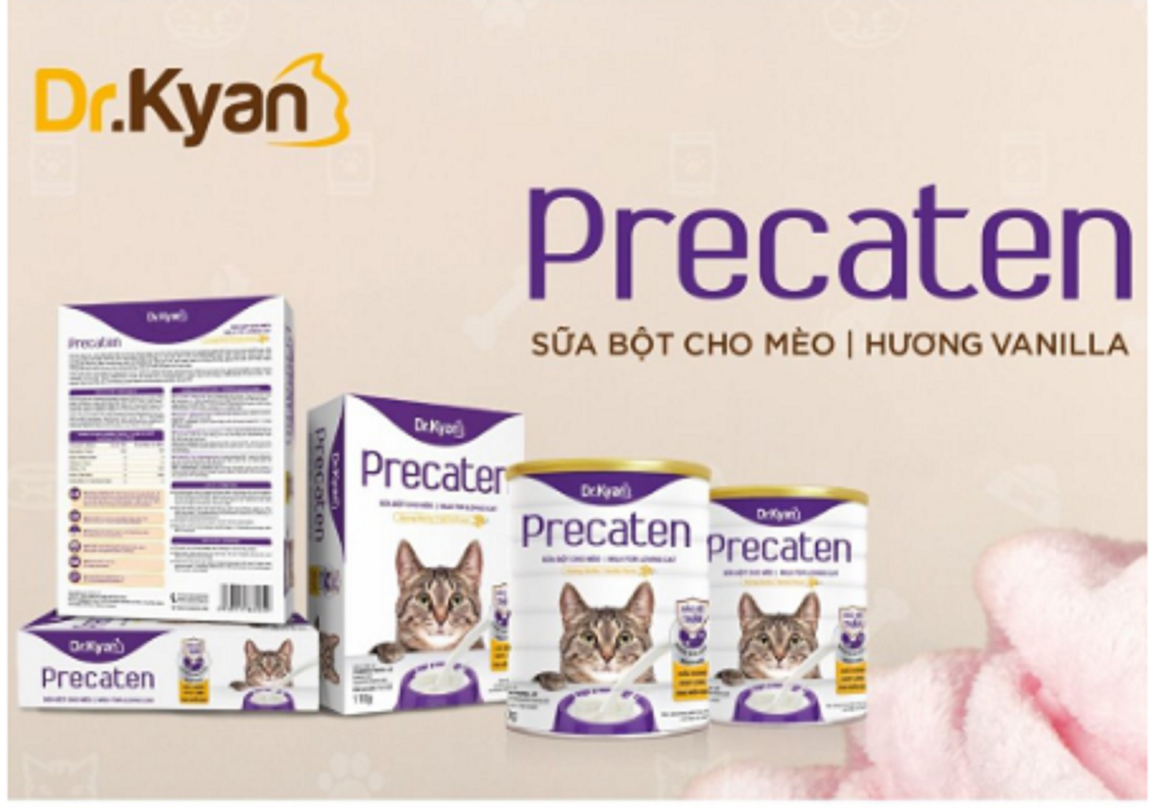Sữa Bột Precaten Dr.Kyan Cho Mèo 110G