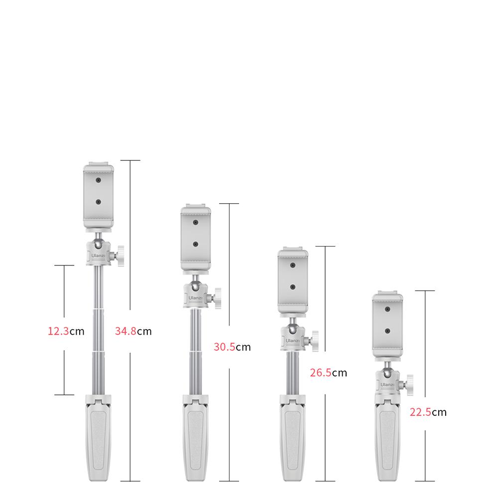 Ulanzi MT-08 Chân máy ảnh DSLR dành cho điện thoại thông minh mini cho Sony ZV1 Chân đế gắn giày lạnh Canon M50 cho đèn LED Micrô Vlog Bộ chân máy Màu sắc: Cam