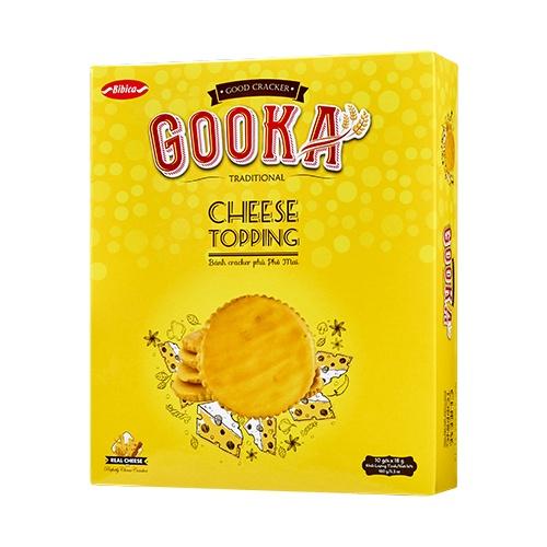 Bánh gooka cracker cheese topping HG 180 gam Bibica