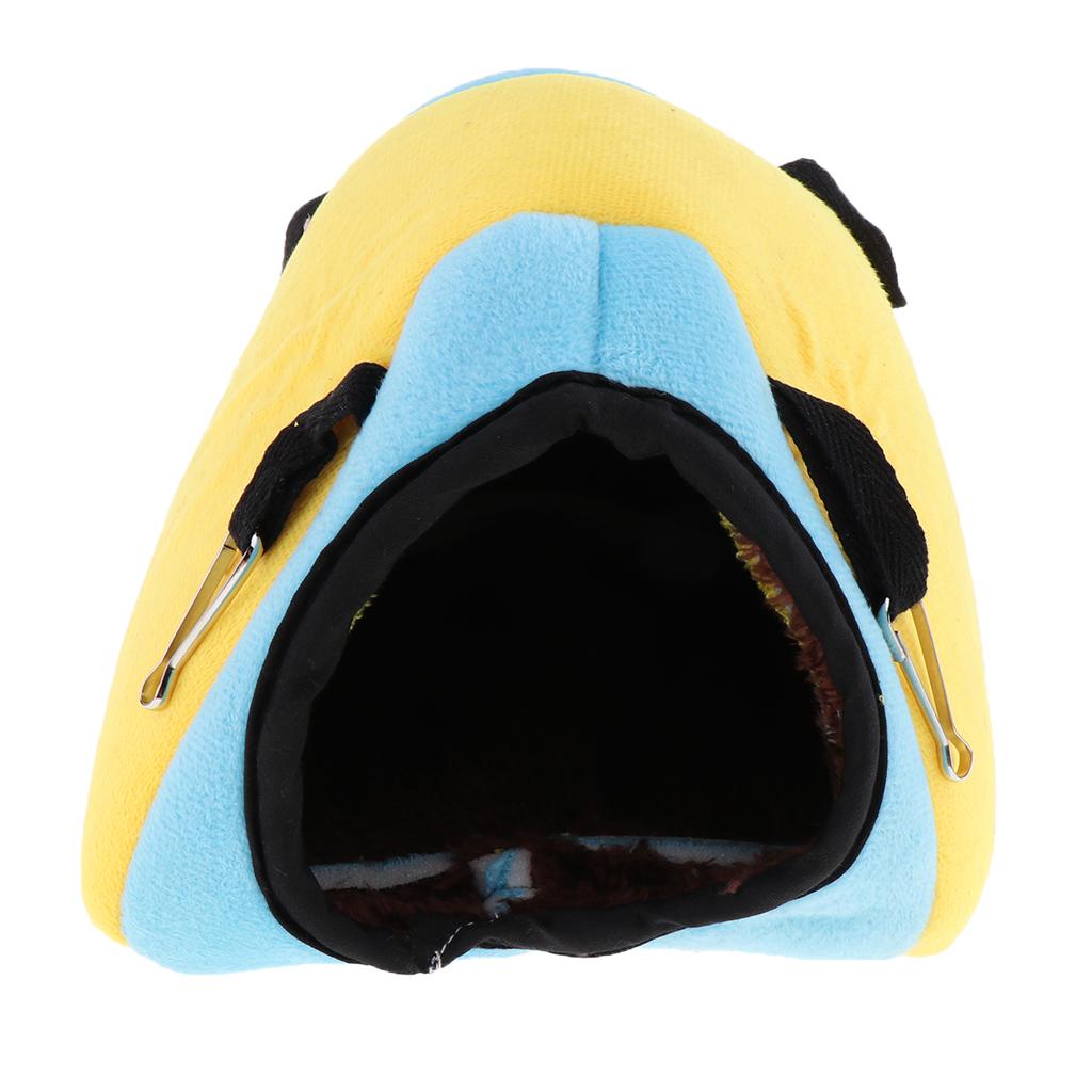 Rabbit Guinea Pig Hamster Cotton House Bed Cute for Small Animals yellow