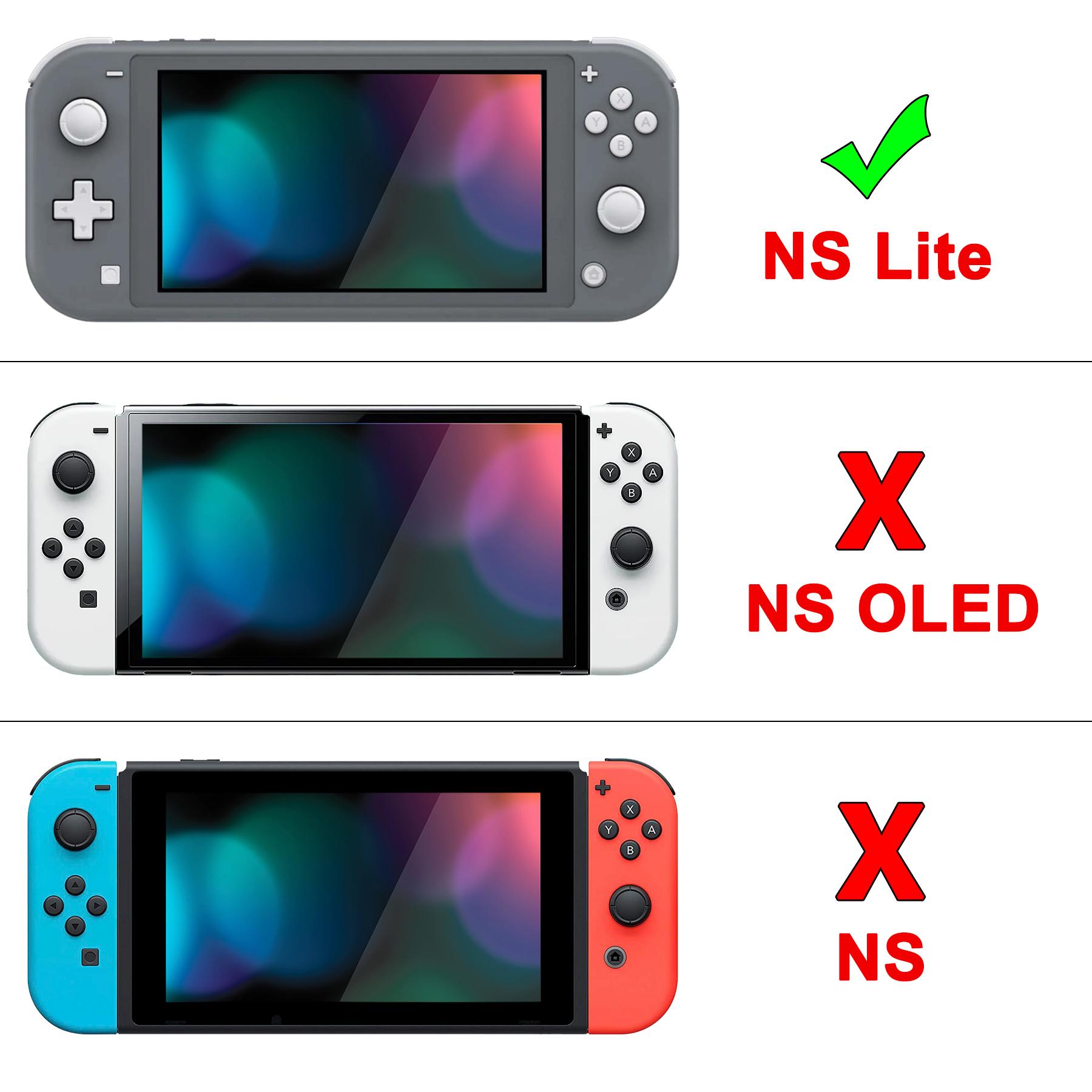 PlayVital ZealProtect Vỏ bảo vệ công thái học cho NS Switch Lite W/Miếng bảo vệ màn hình