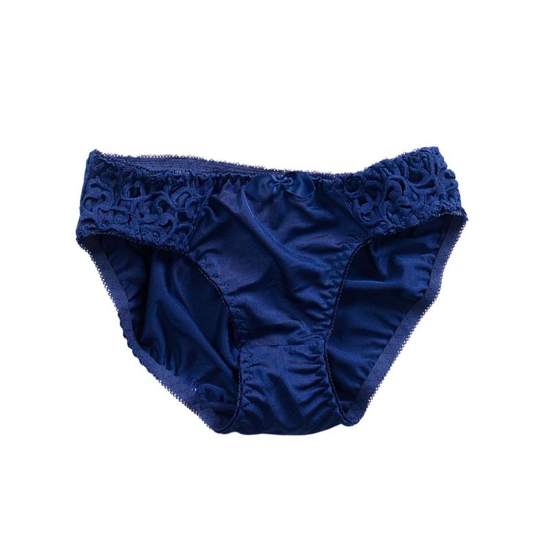 Quần lót nữ thun lạnh phối nơ viền ren QL072 freesize đến 65kg