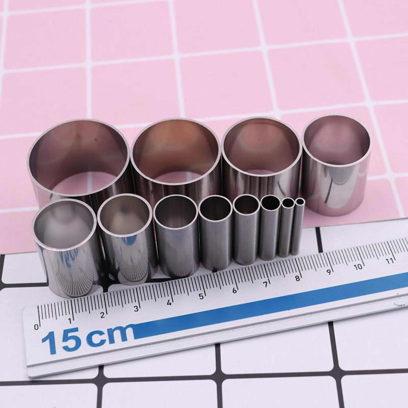 2 Set Polymer Clay Cutter Shapes Puncher Hole Punch Metal Mold