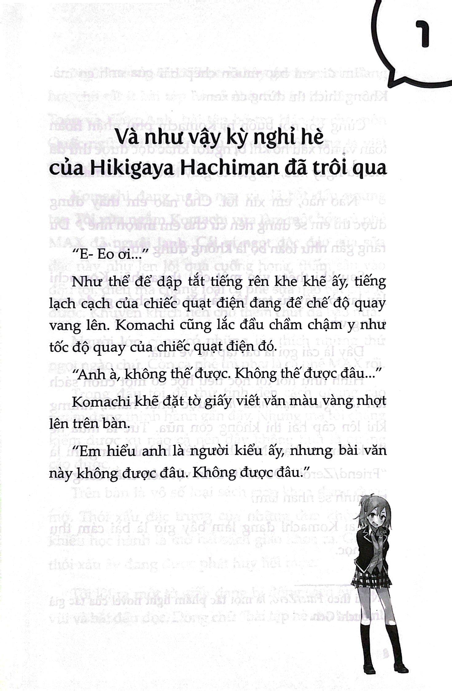 Sách Chuyện Tình Thanh Xuân Bi Hài Của Tôi Quả Là Sai Lầm - Tập 4 (Tái Bản)