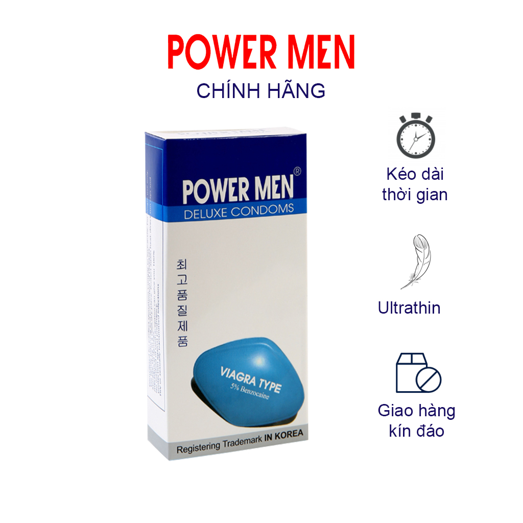 Bao cao su Powermen Viagra 12C