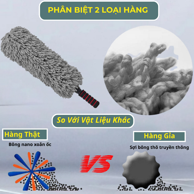 Chổi Rửa Xe Ô Tô Chổi Lau Xe Đa Năng Chính Hãng dododios Cán Có Thể Kéo Dài Sợi Microfiber Quang Dầu