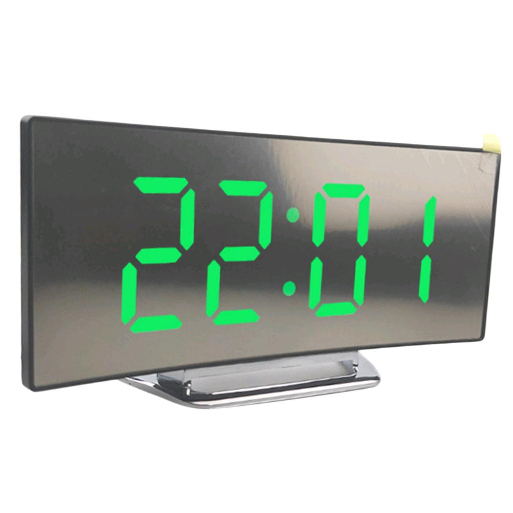 4 Pieces Modern Digital LED Clock Alarm Clock Desktop LED Calendar Clock