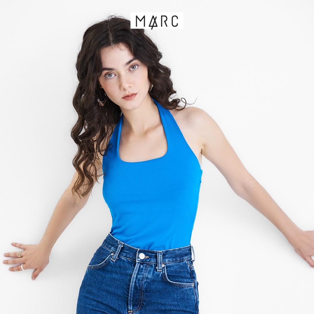 Áo thun nữ MARC FASHION cổ yếm form ôm trơn dày dặn không có nút sau FALH061822