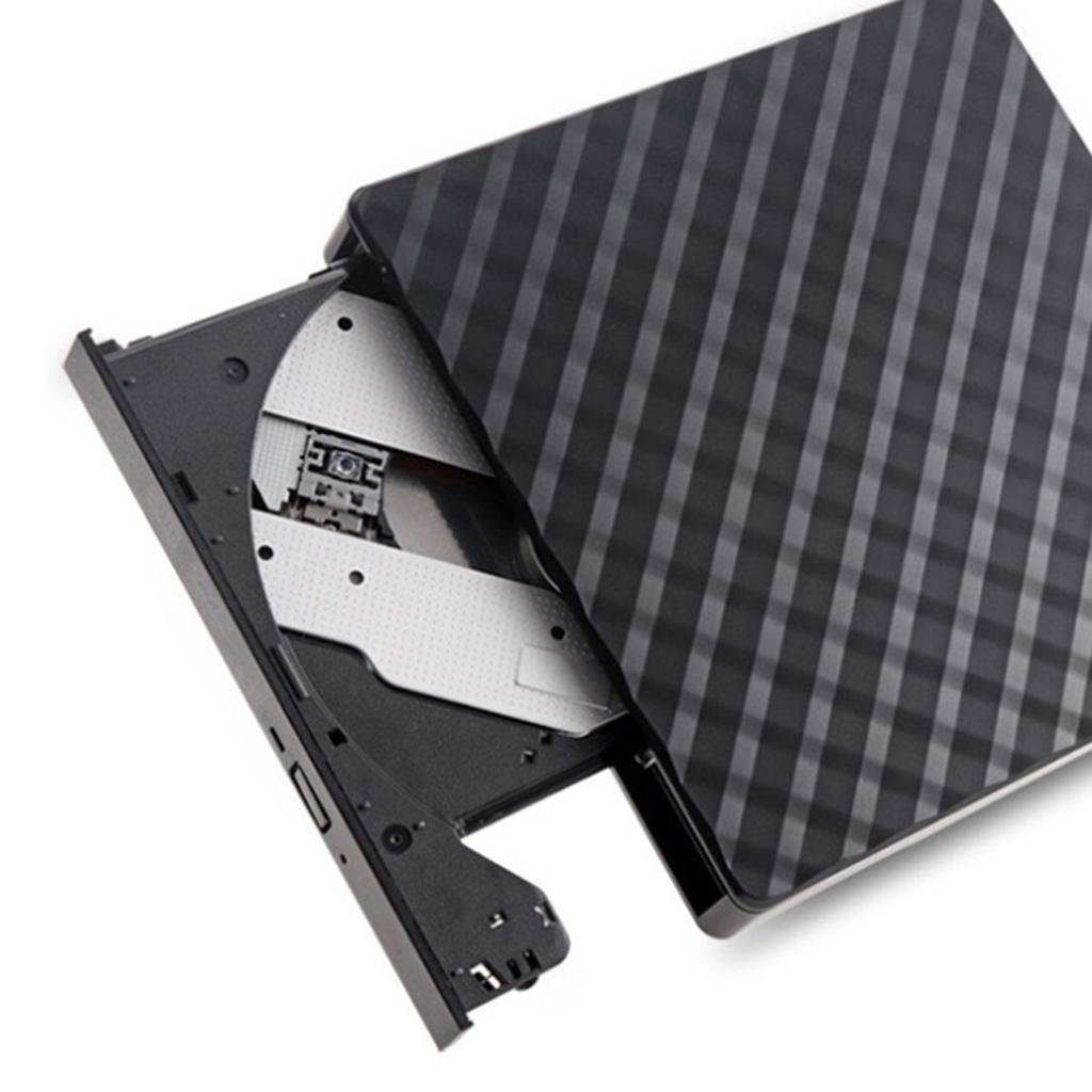 USB 3.0 External DVD Burner Portable USB3.0 Type-C CD/DVD Reader Drive Black