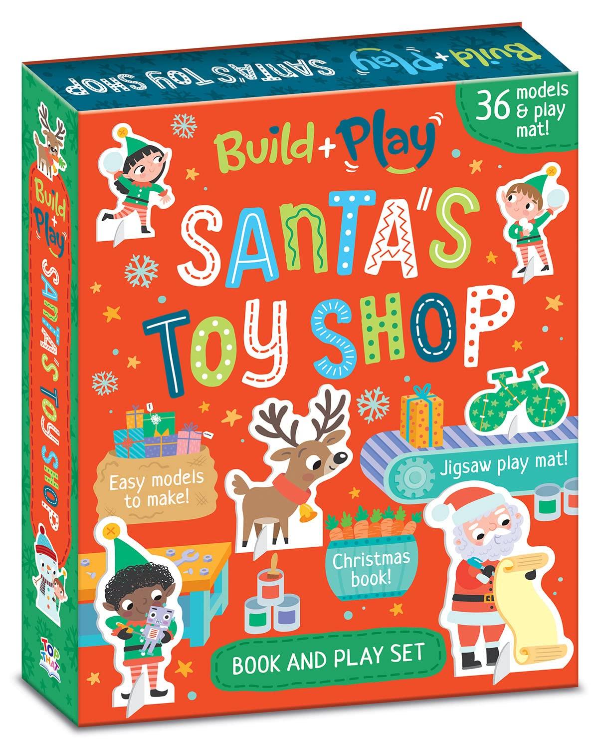 Build And Play Santa's Toy Shop: Book And Play Set With 36 Christmas Models To Make