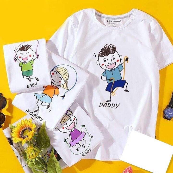 Áo thun gia đình in theo yêu cầu