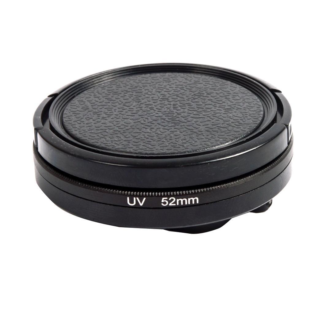 52mm Round Circle    Filter with Lens Cover For  5 Black