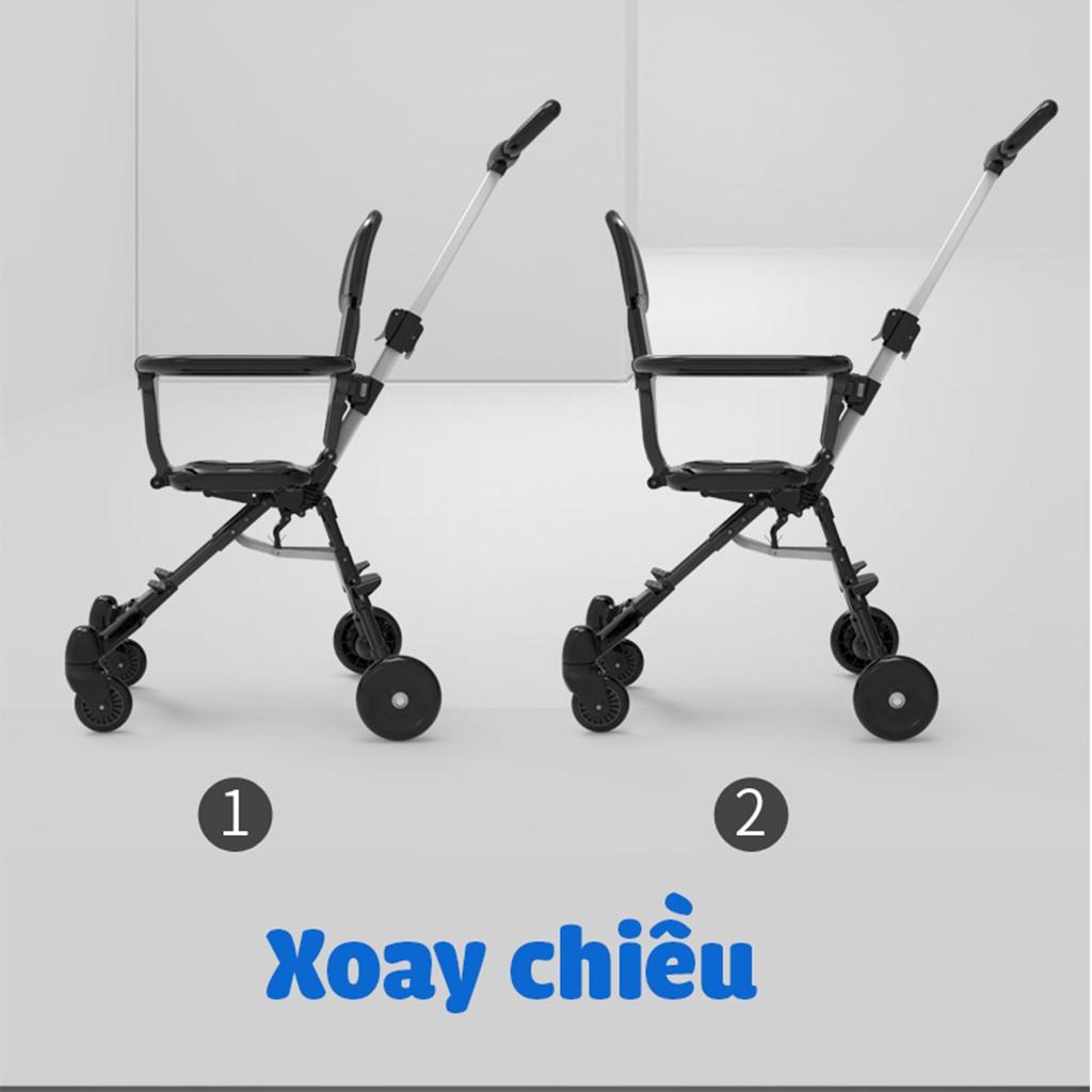 Xe đẩy du lịch gấp gọn cho bé có đai an toàn