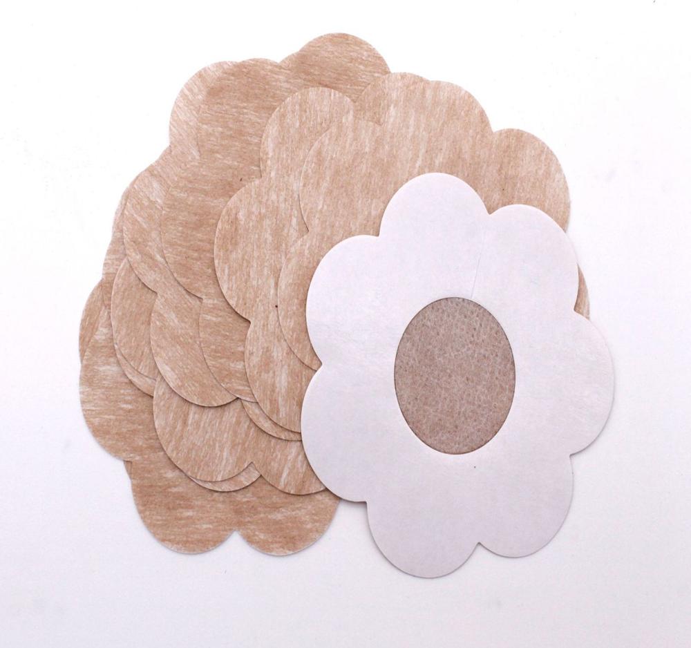 30 Miếng Dán Nhũ Hoa Dán Ngực Hoa Mai Vải Cotton Mềm Thấm Hút Mồ Hôi