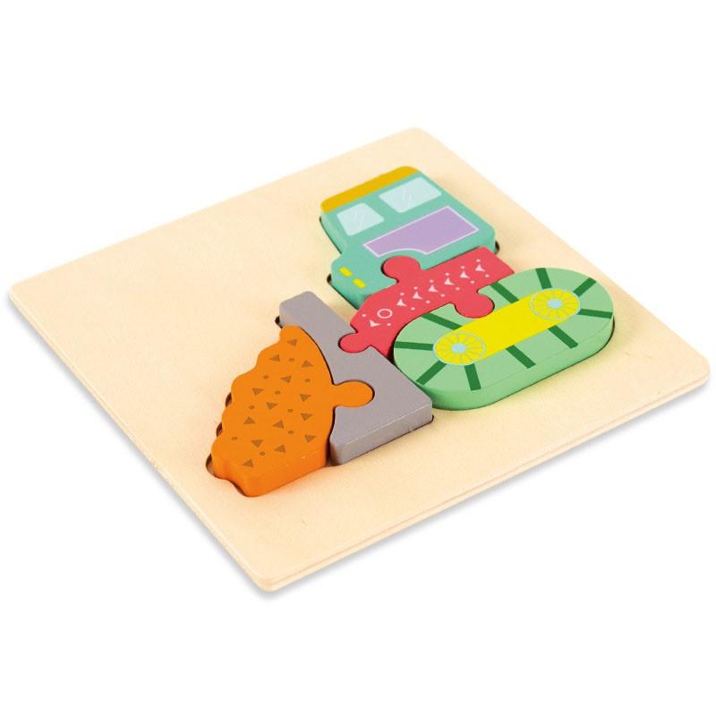 Tranh ghép hình 3d bằng gỗ cho bé 1 2 3 tuổi, Đồ chơi ghép hình gỗ nổi 3D ngộ nghĩnh, nhiều chủ đề