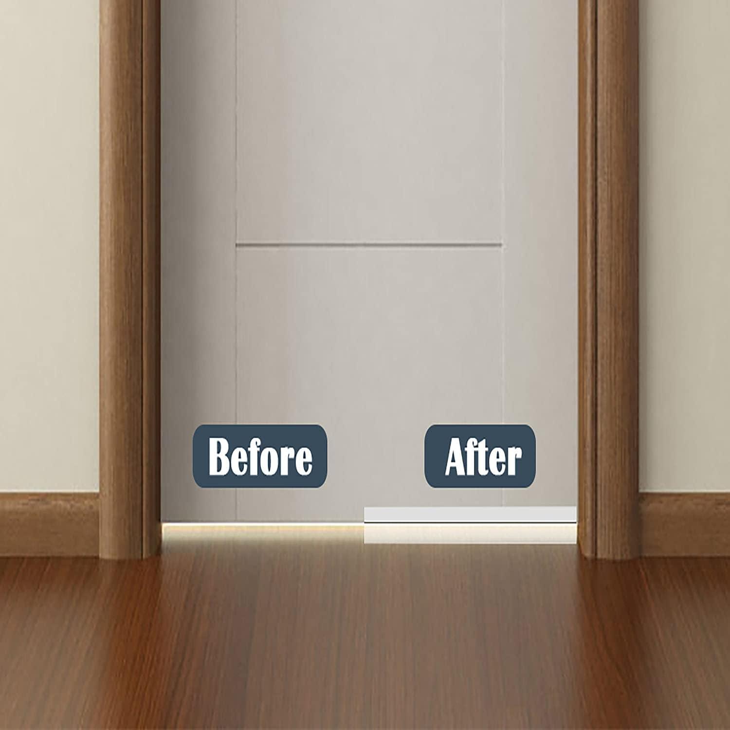 10m×25mm 2 gói Dải bịt kín bằng silicon, Miếng đệm cửa và cửa sổ tự dính, Miếng đệm đáy cửa trong suốt để chống bụi, chống thời tiết, hấp thụ âm thanh - 10m