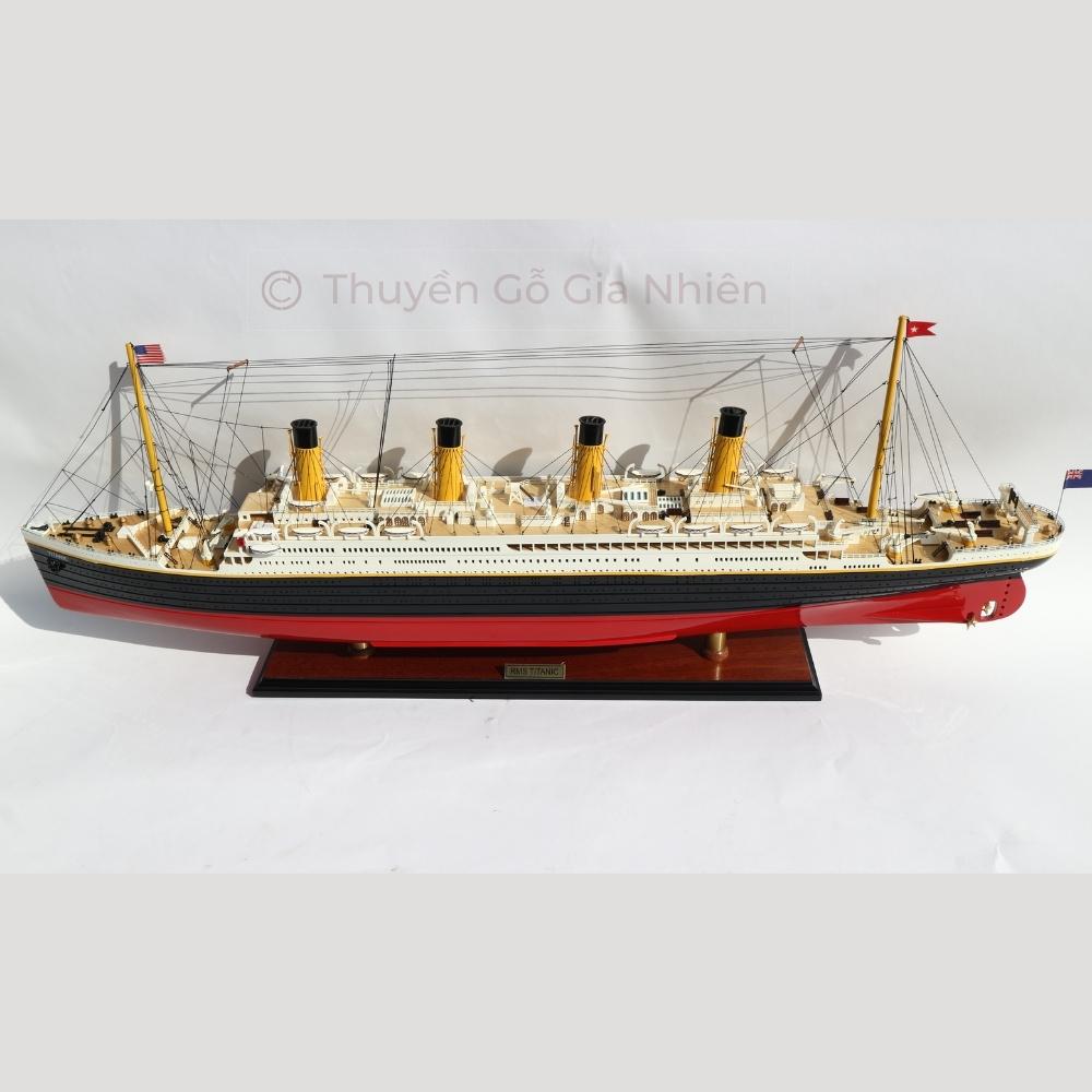 [Giá xưởng] Mô Hình Thuyền Gỗ Trang Trí Phong Thủy Dạng Thuyền Du Lịch RMS TITANIC Chính Hãng, Hàng Xuất Khẩu Chất Lượng Cao