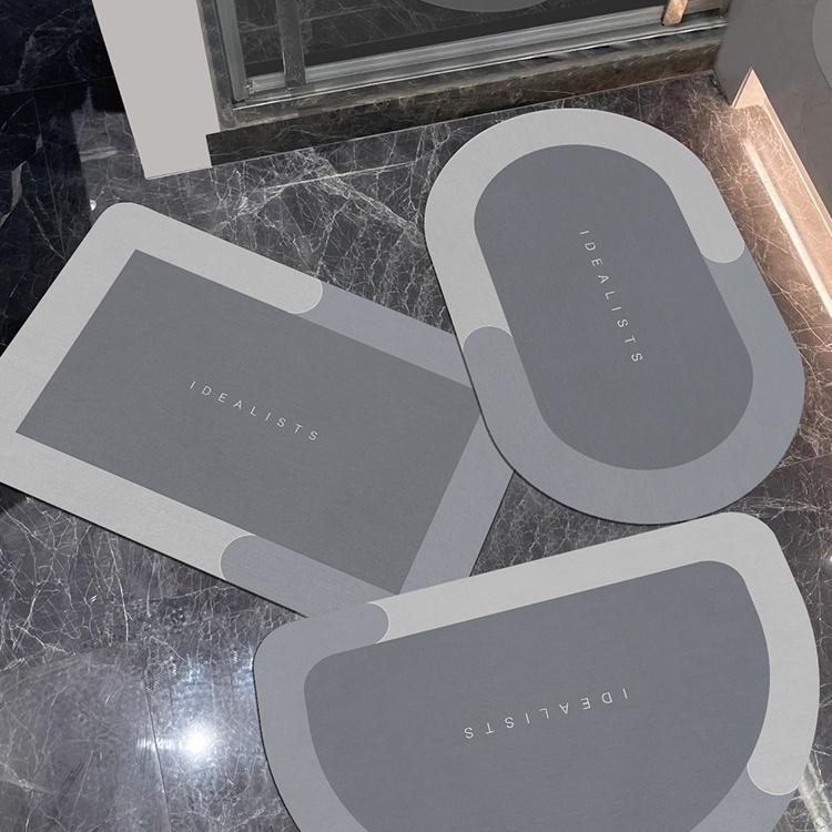 Thảm Chùi Chân lau chân Silicon phòng tắm trải sàn siêu thấm hút nước chống trượt cao cấp đế cao su chất siêu dày 2022