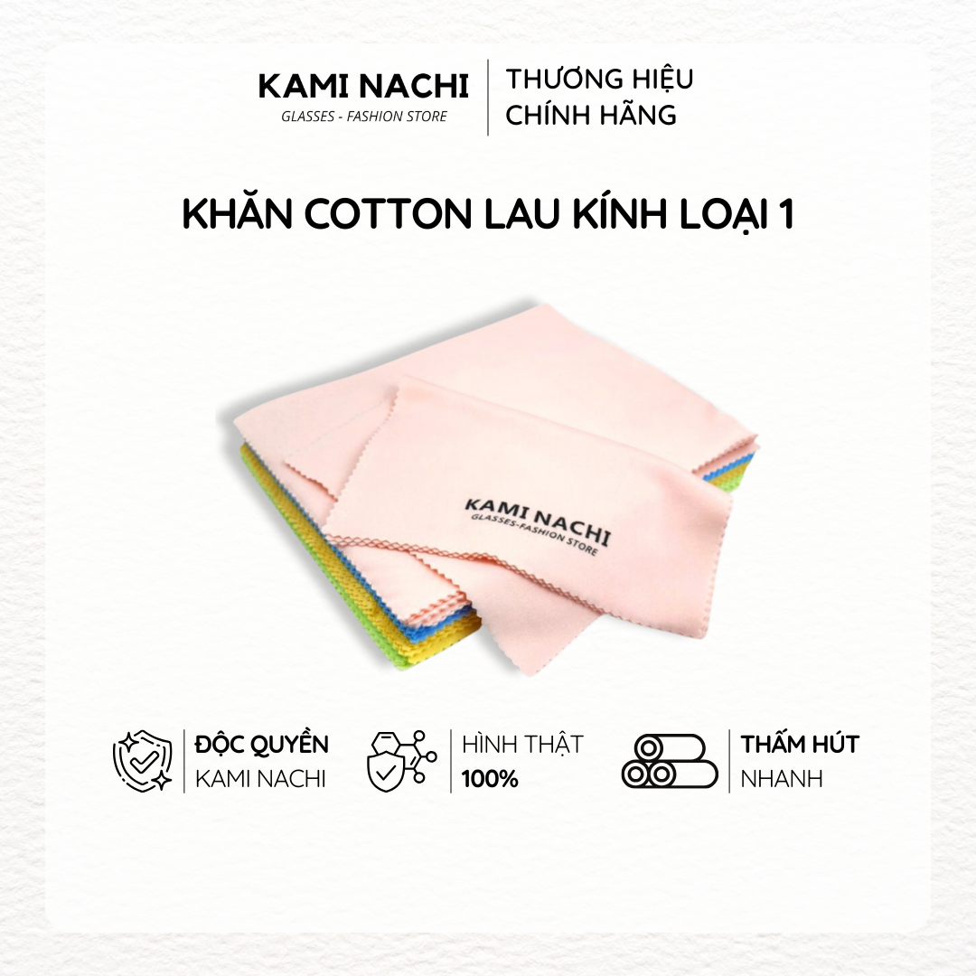 Khăn lau kính đa năng chuyên dụng KAMI NACHI loại 1 - Lau mắt kính cận, mặt kính điện thoại