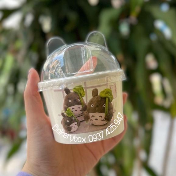 50 Ly Kem Giấy Nhiều Màu Ngẫu Nhiên Kèm Nắp Gấu 200ml