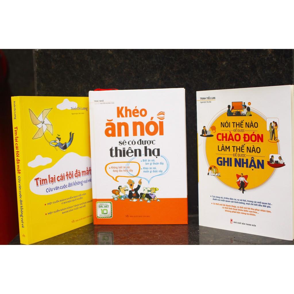 Sách: Combo Khẳng Định Bản Thân: khéo ăn nói sẽ có được thiên hạ + tìm lại cái tôi đã mất +nói thế nào để được chào đón làm thế nào để được ghi nhận