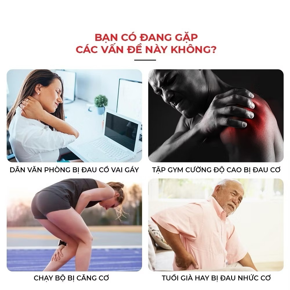 [LOẠI 1 PIN KHỎE] Máy massage cầm tay, máy massage cổ vai gáy 6 Cấp Độ Chuyên Sâu Đa Năng Bảo Hành 12 Tháng