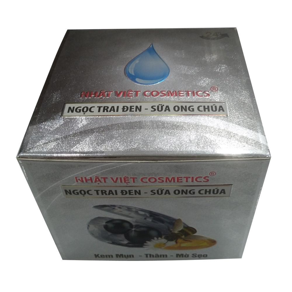 KEM MỤN THÂM MỜ SẸO NGỌC TRAI ĐEN SỮA ONG CHÚA V11 NHẬT VIỆT COSMETICS 10G -16G