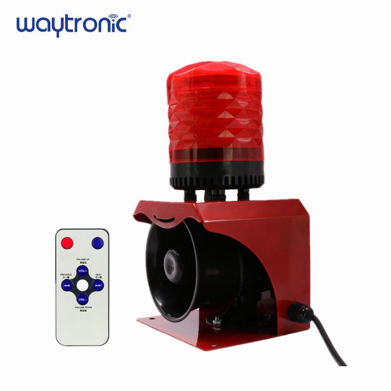12V 24V 220V Công Nghiệp Còi Hú Khẩn Cấp Báo Động Âm Thanh Và Ánh Sáng Đèn LED Đỏ Nhấp Nháy Đèn Cảnh Báo có Điều Khiển Từ Xa