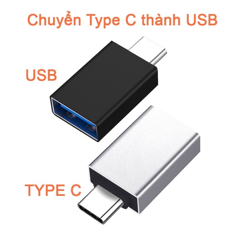 Đầu chuyển OTG Type C to USB 3.1 tốc độ cao Mini OTG Gen2 (Type-C to USB-A 3.1 Full Size, 10Gbps High speed OTG for Laptop/ Macbook/ iPad/Tablet/ Smartphone)