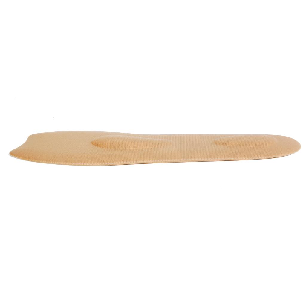 Elastic Memory Sponge Arch Support 3/4 Length Massage Insoles Beige