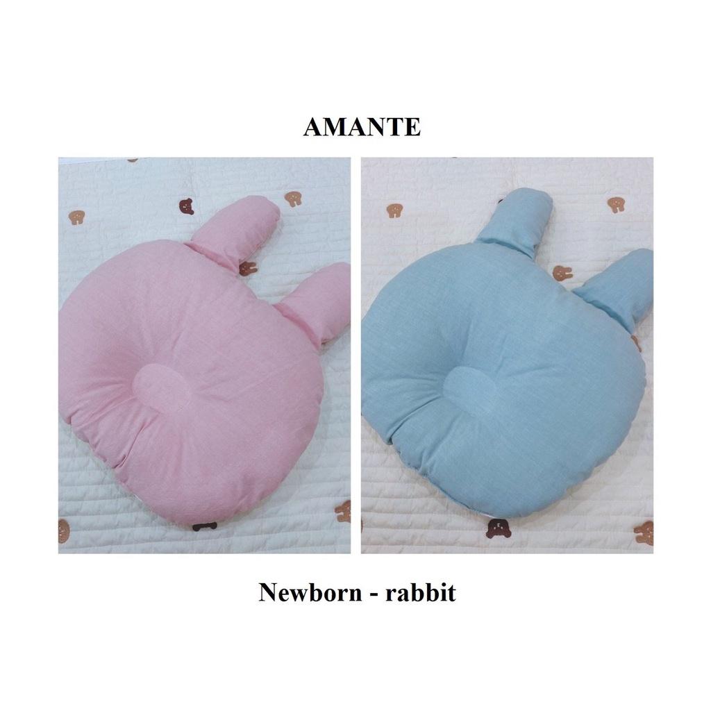Gối chống bẹp đầu cao cấp Amante cho bé | Gối cho bé sơ sinh nhập Hàn Amante