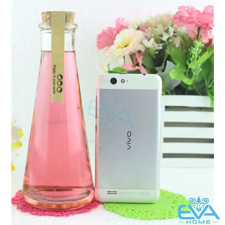 Chai Thuỷ Tinh Nắp Nút Bần Kiểu Dáng Tam Giác 350 Ml
