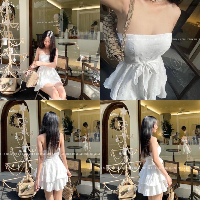JUMPSUIT cúp ngực cột nơ mút ngực