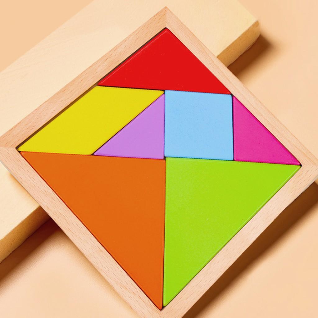 Bộ Xếp Hình Trí Uẩn TANGRAM Babo Đồ Chơi Thông Minh Bằng Gỗ Cho Bé