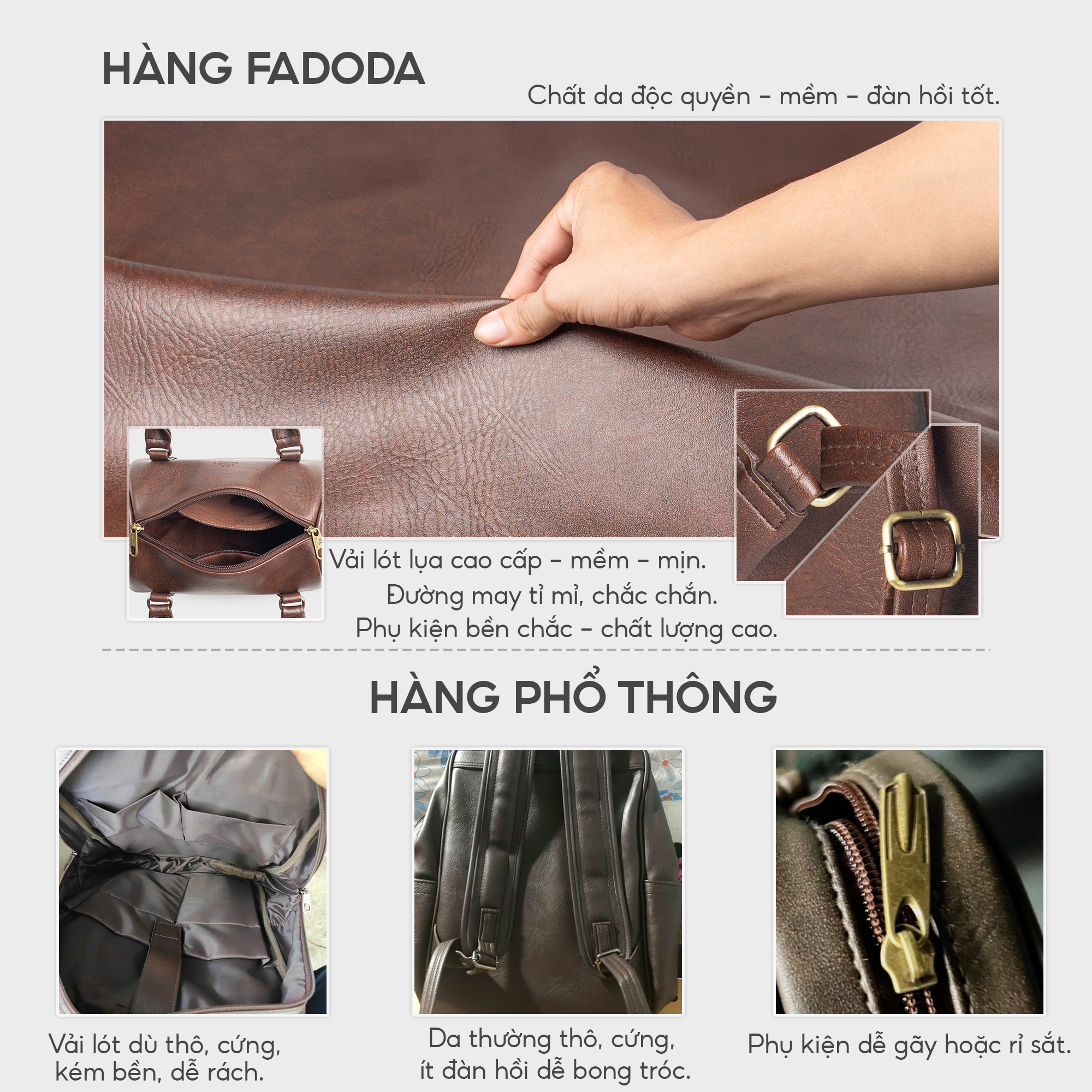 Túi trống mini đeo chéo thời trang Fadoda FTR1