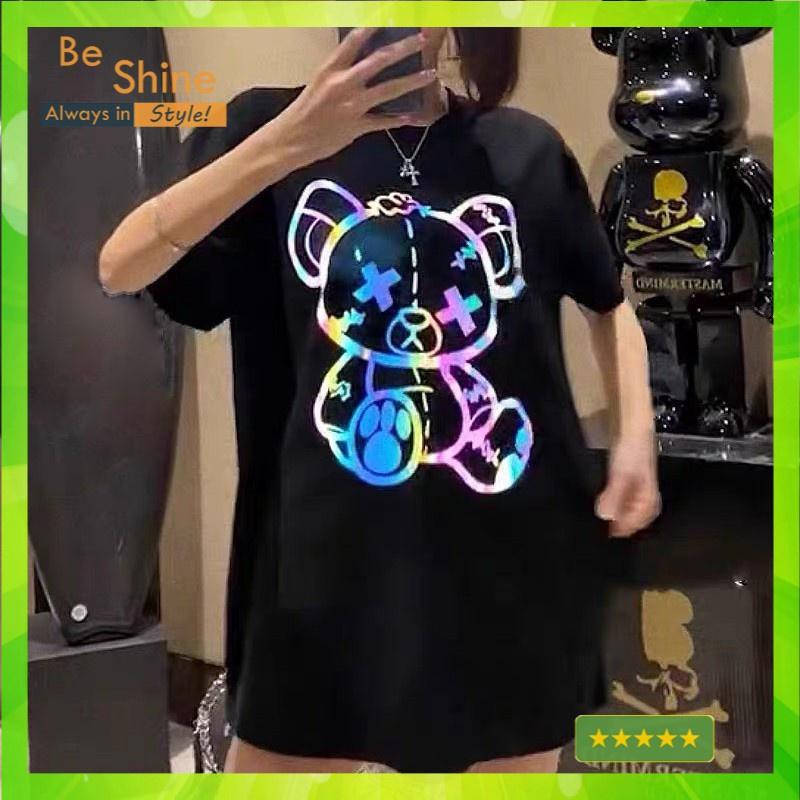 Áo Thun Unisex Form Rộng TEDDY XX , Áo Phông Cotton Cổ Tròn Tay Ngắn Thời Trang Phong Cách Hàng Quốc