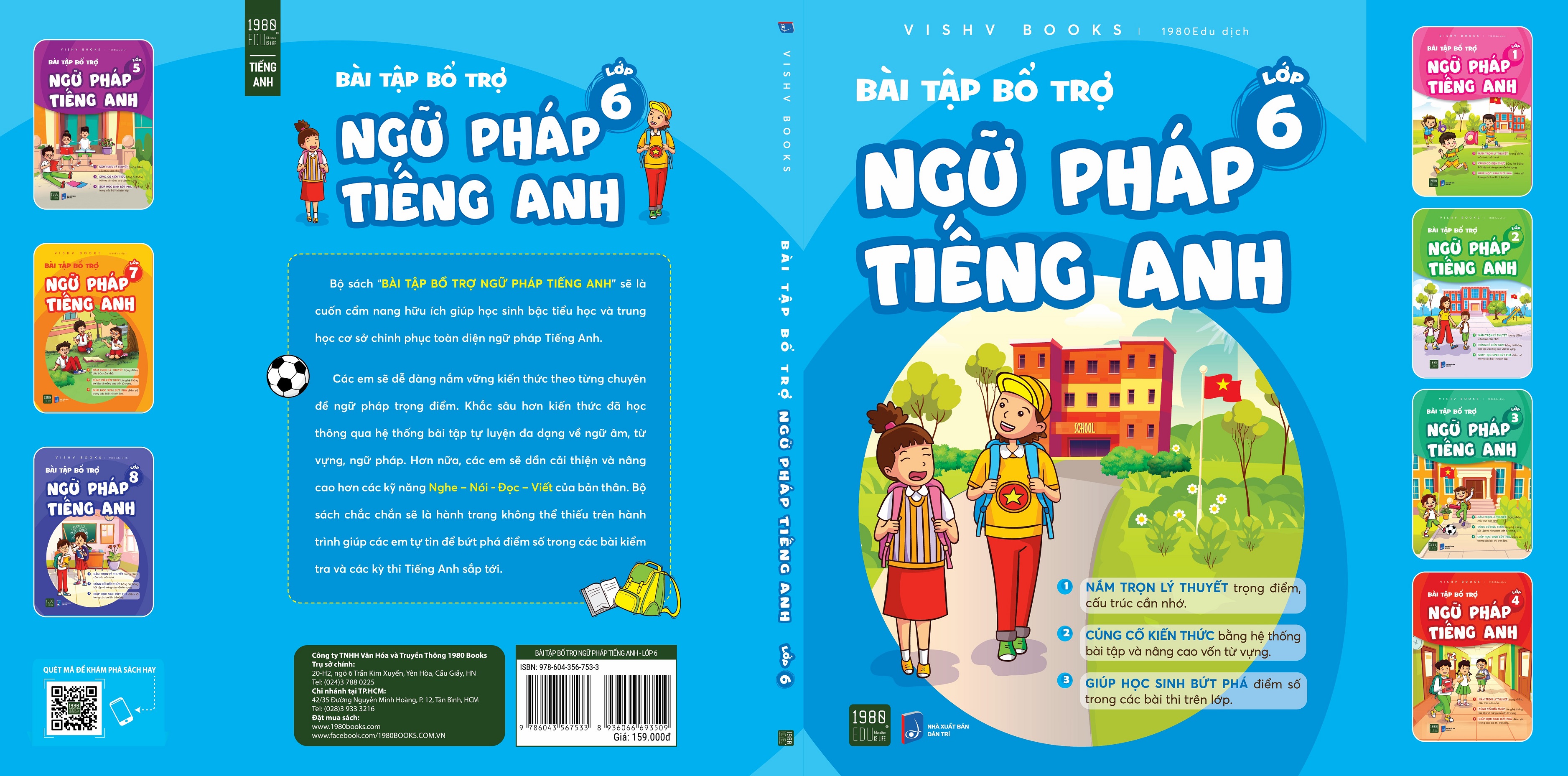 Bài tập bổ trợ ngữ pháp tiếng Anh lớp 6 - VISHV Books