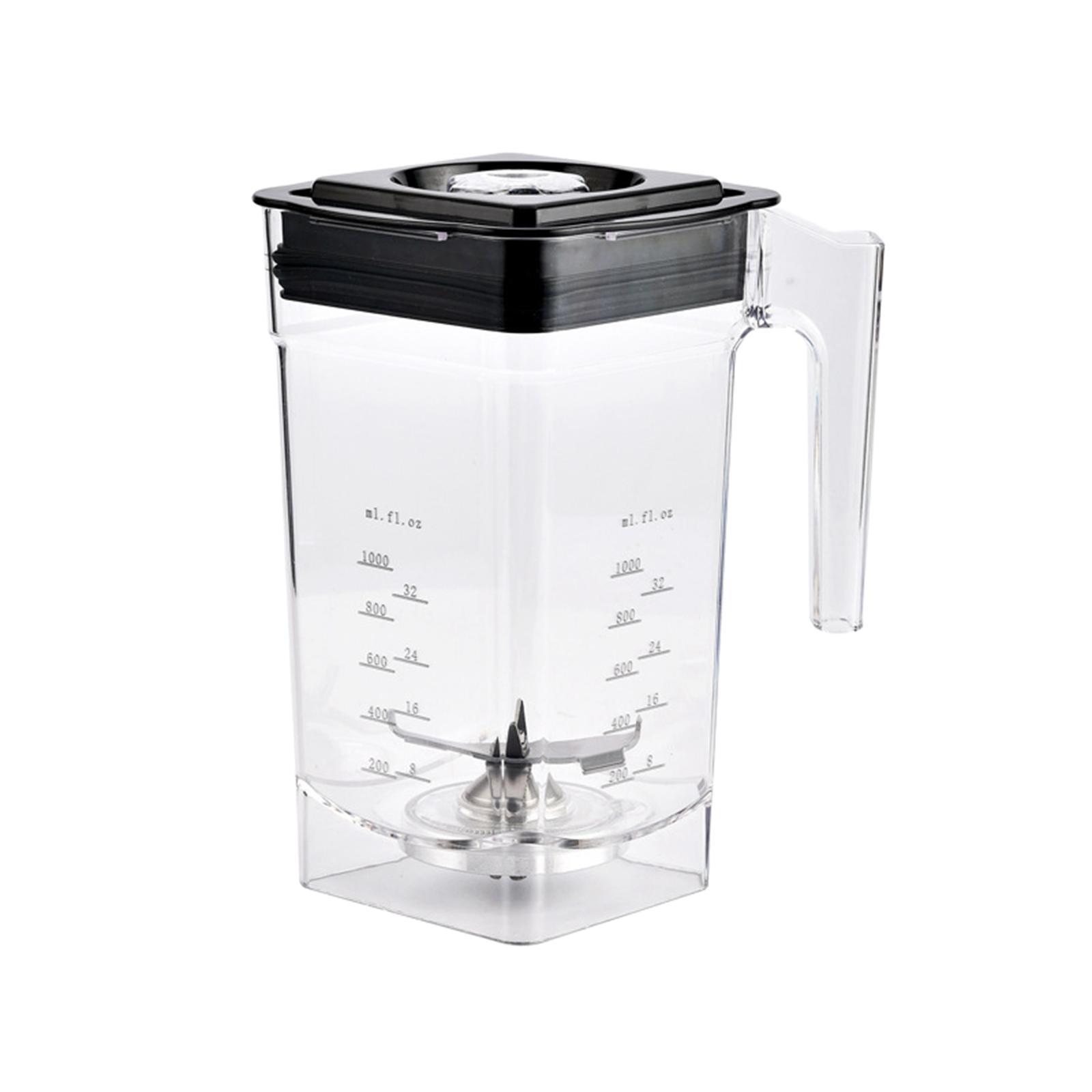 Blender Jar Blender Replacement Parts Clear Markings Easy to Clean with Lid Smoothie Machine Accessories Blender Replacement Jug for Soup