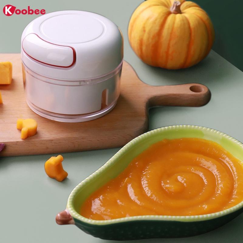 Máy xay tỏi ớt cầm tay Mini Food Chopper 2 lưỡi chính hãng, Dụng cụ xay tỏi ớt, thực phẩm đa năng KOOBEE