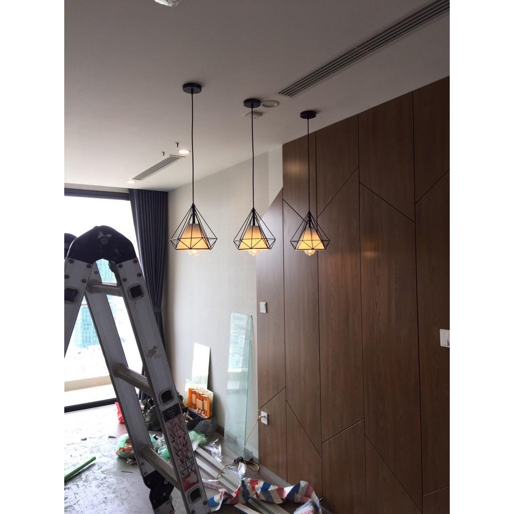 Đèn thả kim cương phi 250 gồm bóng Trang trí quán cà phê