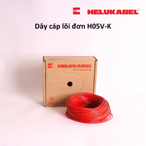 Dây cáp lõi đơn HELUKABEL H05V-K | Hộp 100m