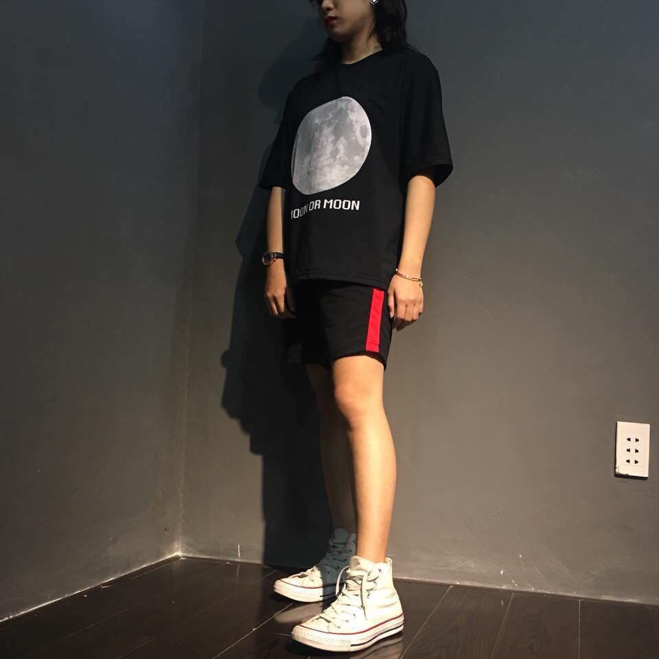 Quần Short Thun 1 Line Sọc Đỏ Unisex - MM