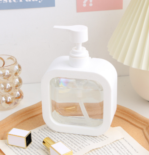 Bình nhựa trong suốt 500ml đựng xà phòng sữa tắm dầu gội