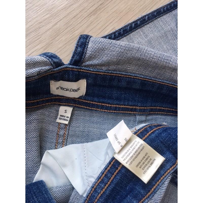 Váy yếm jean nữ xuất xịn